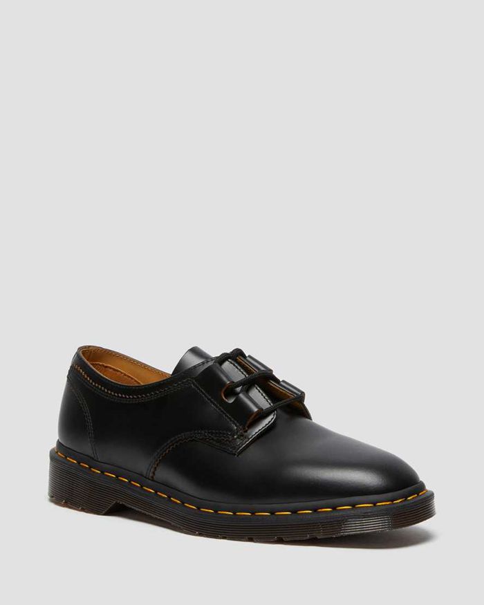 Dr Martens Womens 1461 Ghillie Leather Oxfords Black - 39468EAHG